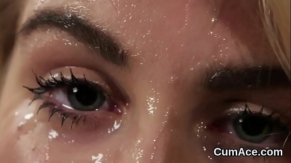 Wicked_model gets cumshot on her face gulping all the jism