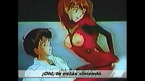 Asuka de coge a Shinji 