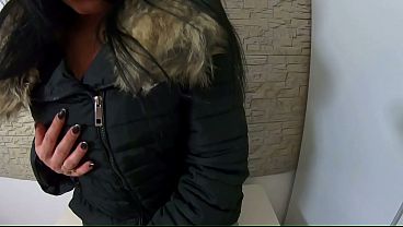 Cum-Stained Downjacket & Rough Fuck &ndash; Facefuck, Anal Fingering & Messy Finish 