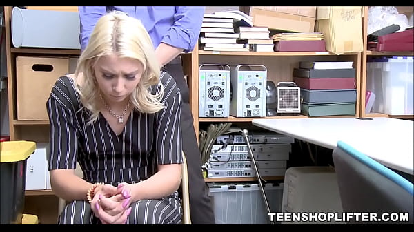 TeenShoplifter.com - Teen Shoplifter With Small Tits Makes Fuck Deal With Loss Prevention Officer 