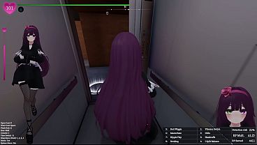 Manaka in the condo building with some hunters modded 