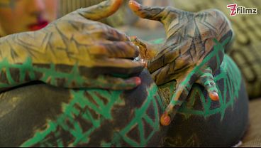 Tattooed Anal Queen In White Lingerie And High Heels Masturbating thumbnail