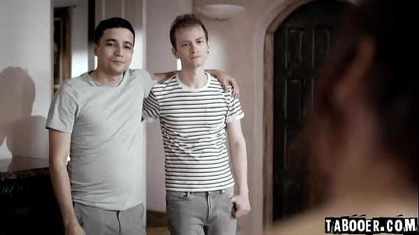 Two young angry_step brothers Ricky Spanish and_Alex Jett double penetrate their own way older_Syren De_Mer to_unleash_their frustrations