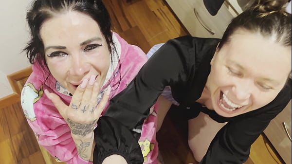 Horny Sluts Give Huge Dick Guy The Sloppiest Double Blowjob Ever thumbnail