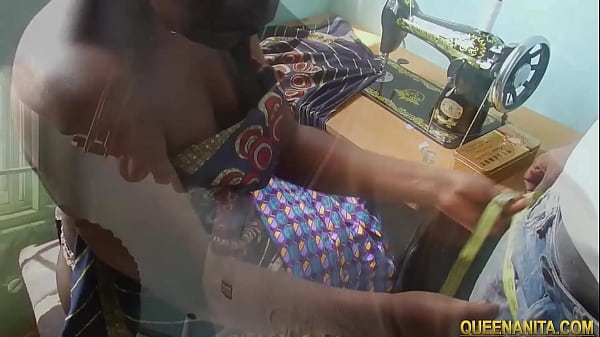 Fucking My Boyfriend In The Shop While Sowing Clothes For Him thumbnail