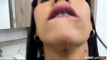 Horny busty colombian fitness MILF wanting loveless multi-orgasmic sex - POVLatinGirl 