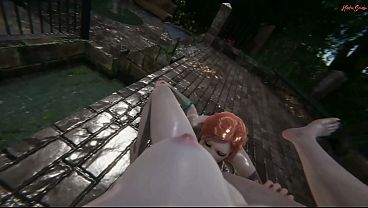 Nonton Yennefer And Triss Have Lesbian Sex Outside, Scissor Until They Both Orgasm. thumbnail