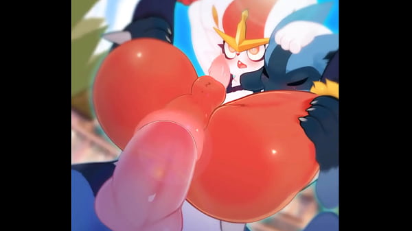 Lucario x Cinderace (two boys) 