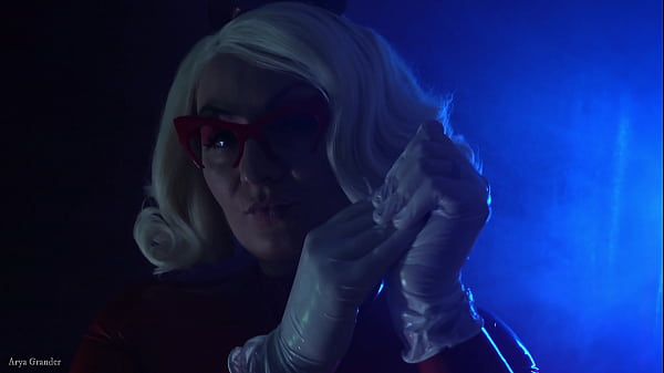 ASMR vinylnitrileMEDICALGLOVES_FETISH blogger in latex_rubber Halloweencostume