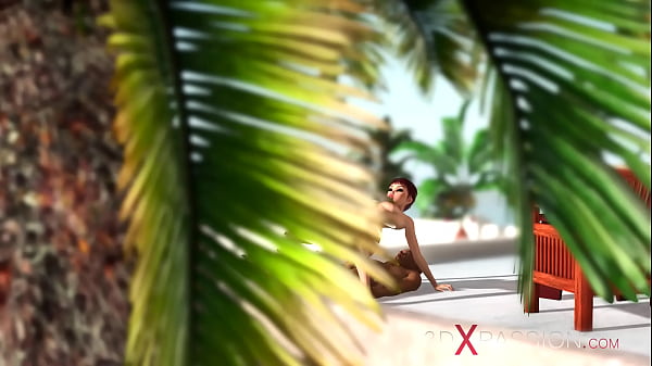 Horny hor brunette gets fucked hard by_a midgetoutdoor