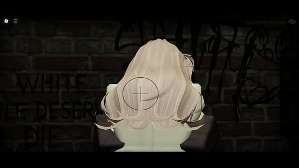 Blonde roblox slut caught on camera used by big black cock