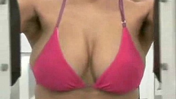 Hot Busty Asian Girl Working Out 