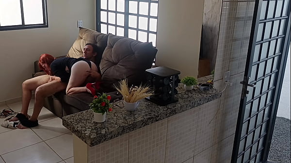 Suspicious husband installs cameras in his house and catches his hot wife having sex with his friend 