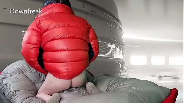 Overfilled Mountain Hardwear Down Jacket Gets covered In Cum After Fetish BioScience Experiment