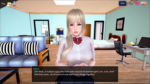 4 - Mythic Manor - Velle uses magic and_the waitress shows her big_tits (dubbing)