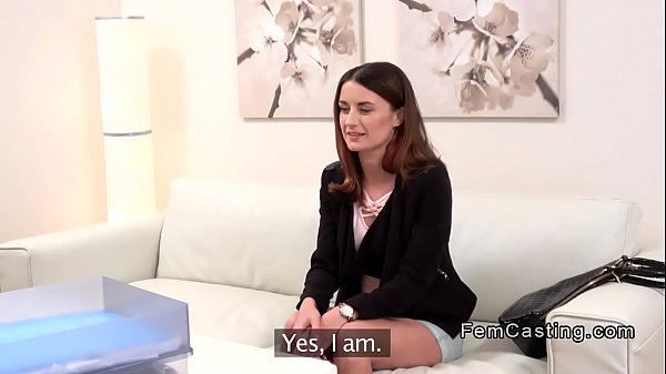 Cute student came for castingfor money