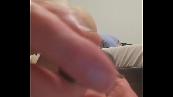 Feminine TV painting toenails nylons 