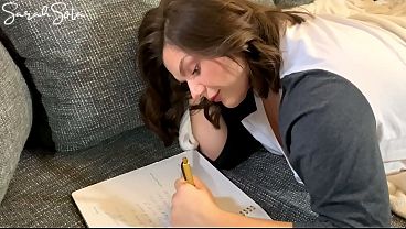 Dear diary - I wish my step brother would fuck me - taboo fantasy with creampie 