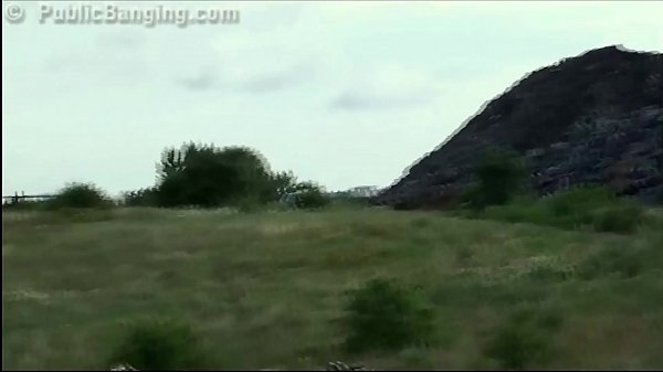 Cute blonde young girl public sex threesome with 2 guysat a construction_site