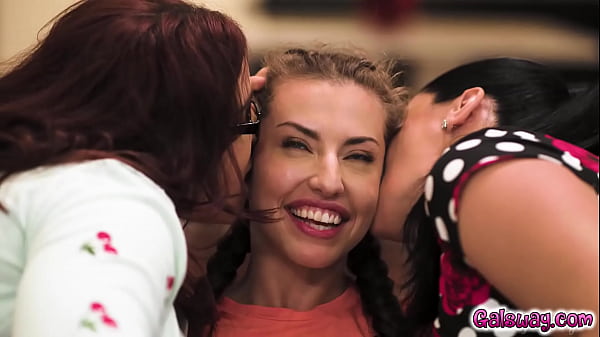 Play MP4 - Natasha Nice and her wife Sheena Ryder fucks teen Spencer Bradley to make her feel at home