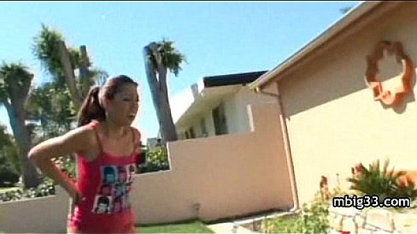 Busty Girl Fucks and Sucks a Huge Black Monster Cock 