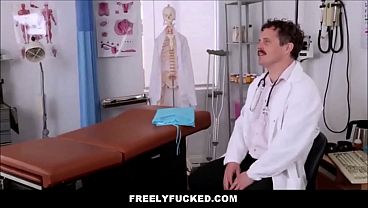 FreelyFucked - Freeuse Petite Brunette Teen Is Anytime Sex For Creepy Doctor While In His Office At Appt 