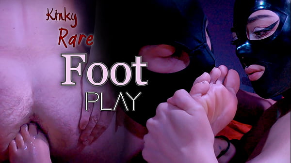 Kinky rare foot play dry
