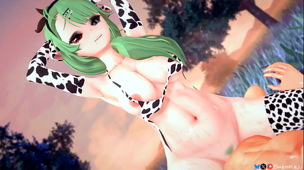 Cowgirl Crelly Rides Cowgril And Squirts Outdoors - Vtuber Hentai thumbnail