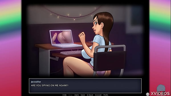 SUMMERTIME SAGA #04 • Jennywatching porn and masturbating