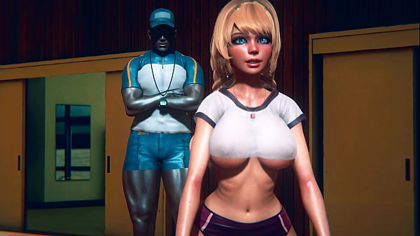 Teen gets fucked by big black cock 3d