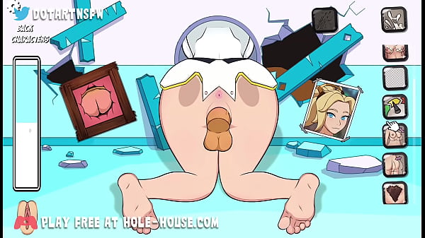 Mercy gets fucked and creampied in multiple position moaning orgasm