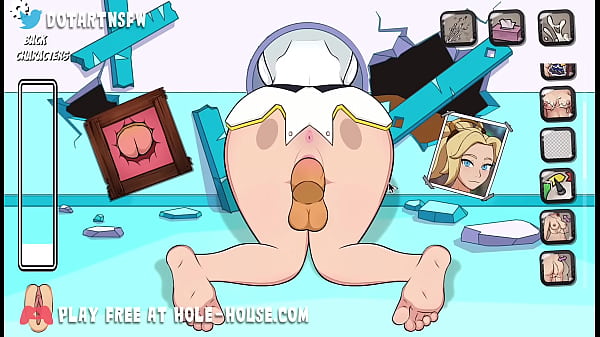 Mercy gets fucked and creampied in multiple position moaning orgasm 