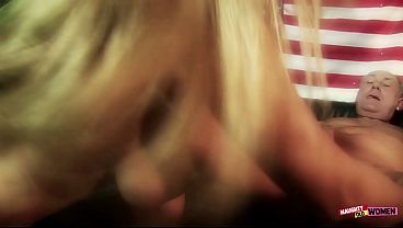 Ben Dover and another guy are having their rods polished by delicious milf Tyler Faith 