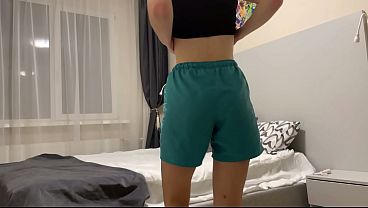 Moon ring amateur babe fucks her sex toy in selfie