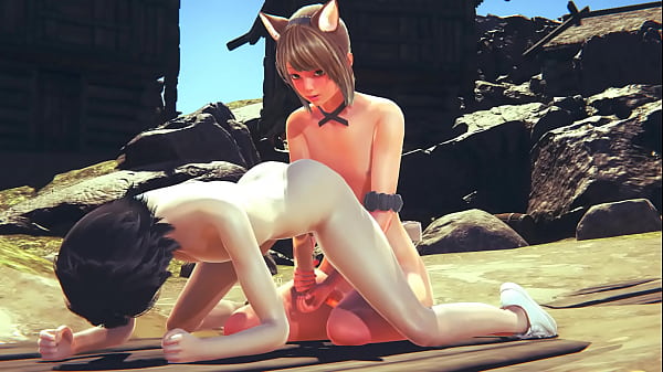 Yaoi Femboy - Hot Sissy Catboy Hardsex With His Owner Pt. 1 thumbnail