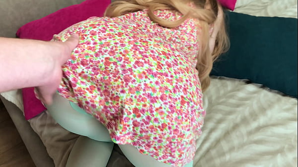 Play MP4 - Brazenly Fucked Stepmom in Blue Pantyhose while she was Stuck in the Bed - Russian Amateur with Conversation