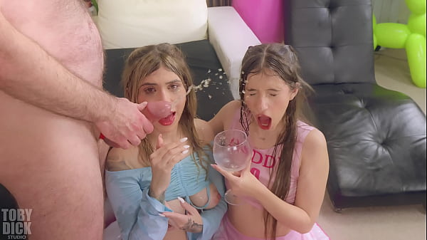 Play MP4 - WET ANAL A2M Stepsisters and Sofia Smith share and old man's yellow PISS and taste the HARD COCK from each other's ASS