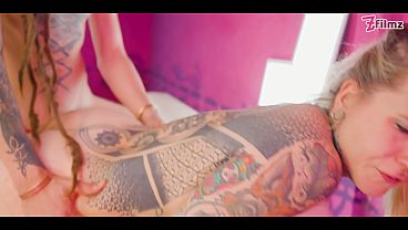 Spit-Soaked Deepthroat Slut Takes Deep Anal Fucking Until Her Asshole Gapes Open 