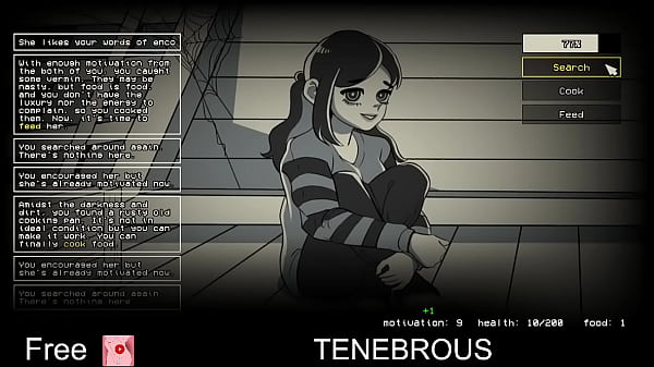 Tenebrous free game itchio interactive fiction 