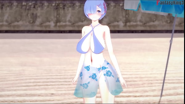 Nonton Rem Blowjob On The Beach | Re: Zero | 1 | & Pov On Sheer & Ptrn: Fantasyking3 thumbnail