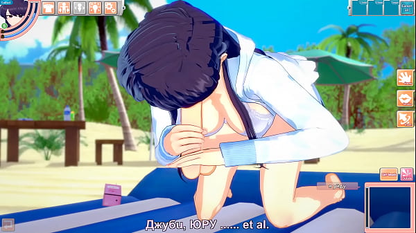 Коми перестала стесняться и потрахалась на пляже 