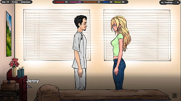 He spread her cheeks and stuck his fingers into her pussy hentai game