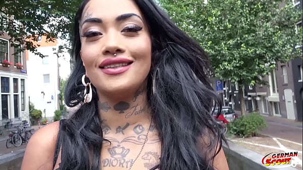 German Scout - Latin Tattoo Celeb Seduce To Bareback Fuck In Amsterdam thumbnail