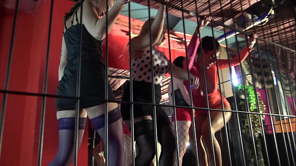 Smirni Is Trampled By 4 Girls In The Cage To Amuse The Guests In The Fetish Club thumbnail