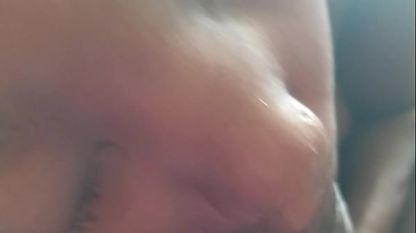 Girlfriend sucking on_my big_black dick Part_2 cumshot spit or swallow