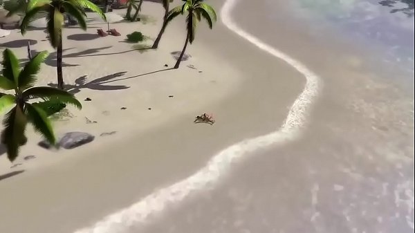 Busty AnimeGirls Naked Dancing in_a Beach