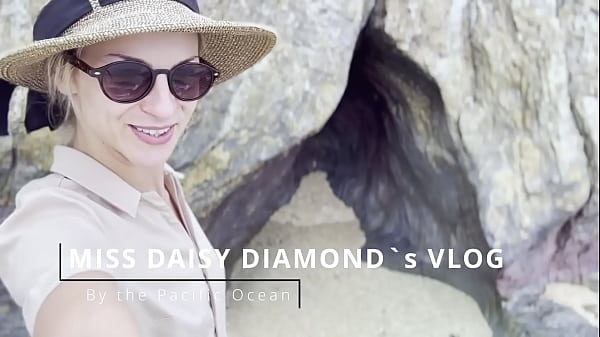 Eating choco cake on diamond blue beach sfw 