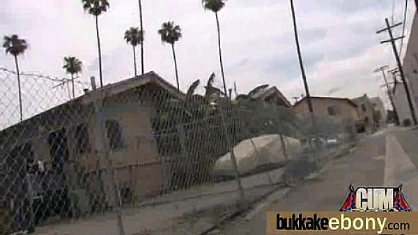 Ebony babe in group sex hardcore action 1 