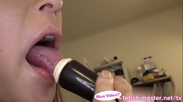 Japanese asian tongue spit fetish