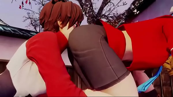 Sakura worshipping Karin s ass